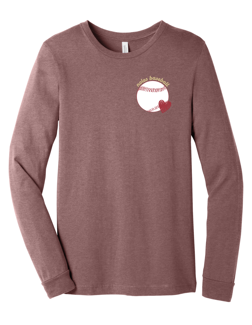 Florida State Baseball Heart Shirt product image 3