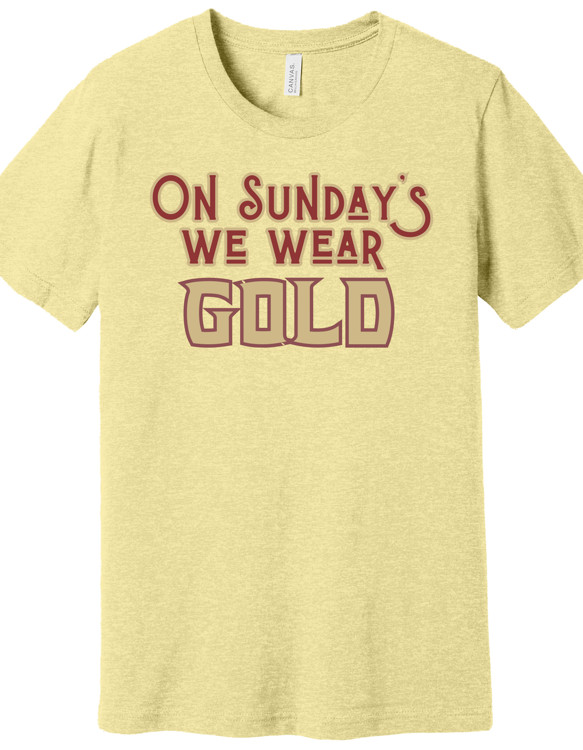 On Sunday's we wear Gold Shirt product image 2