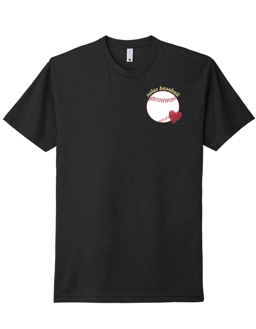 Florida State Baseball Heart Shirt product image 2