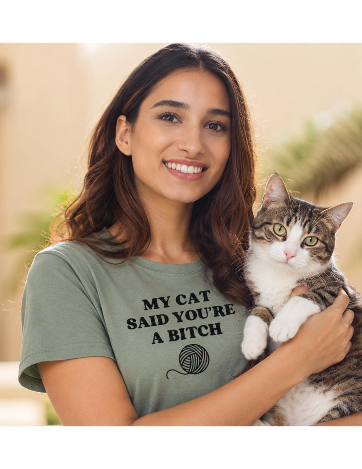 Cat said you're a Bitch Shirt product image 1