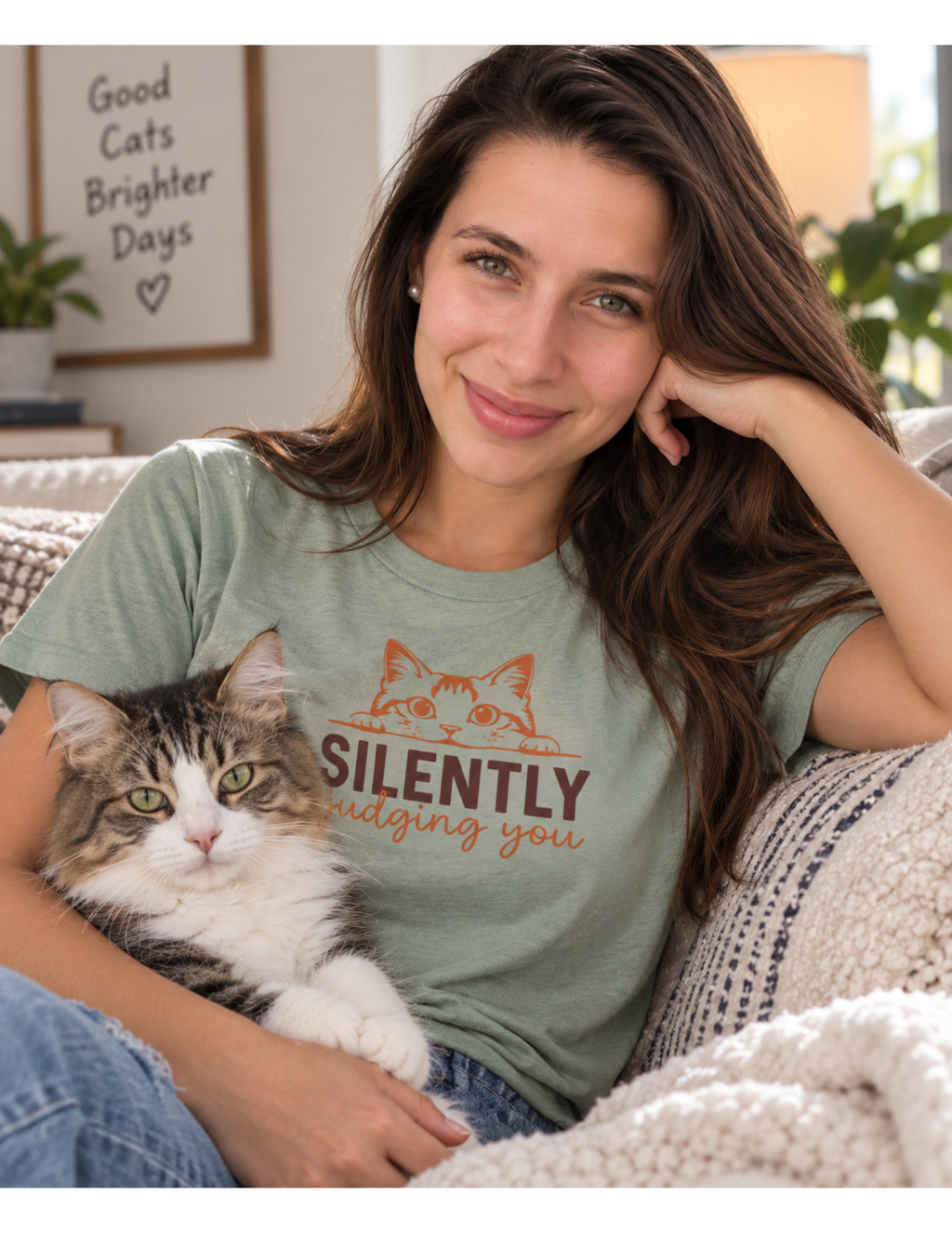 Silently Judging you Cat Shirt product image 1