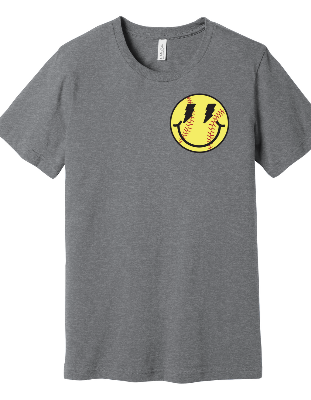 Softball Smiley Face Shirt product image 4