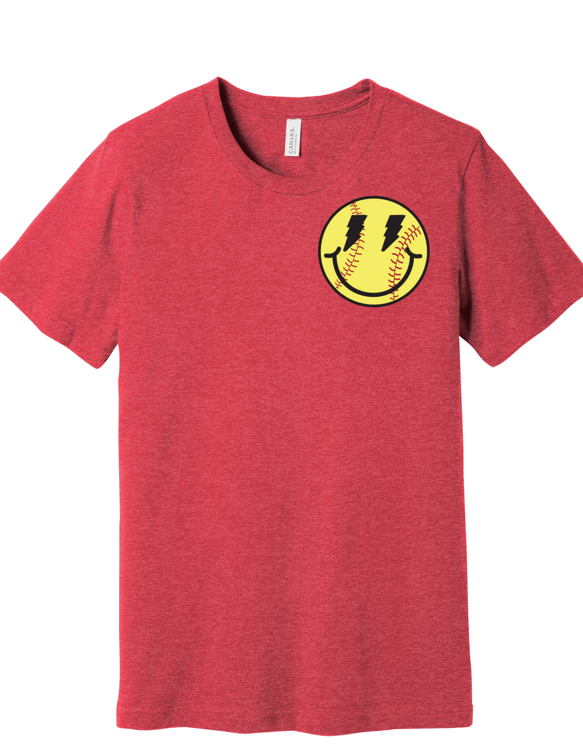 Softball Smiley Face Shirt product image 5
