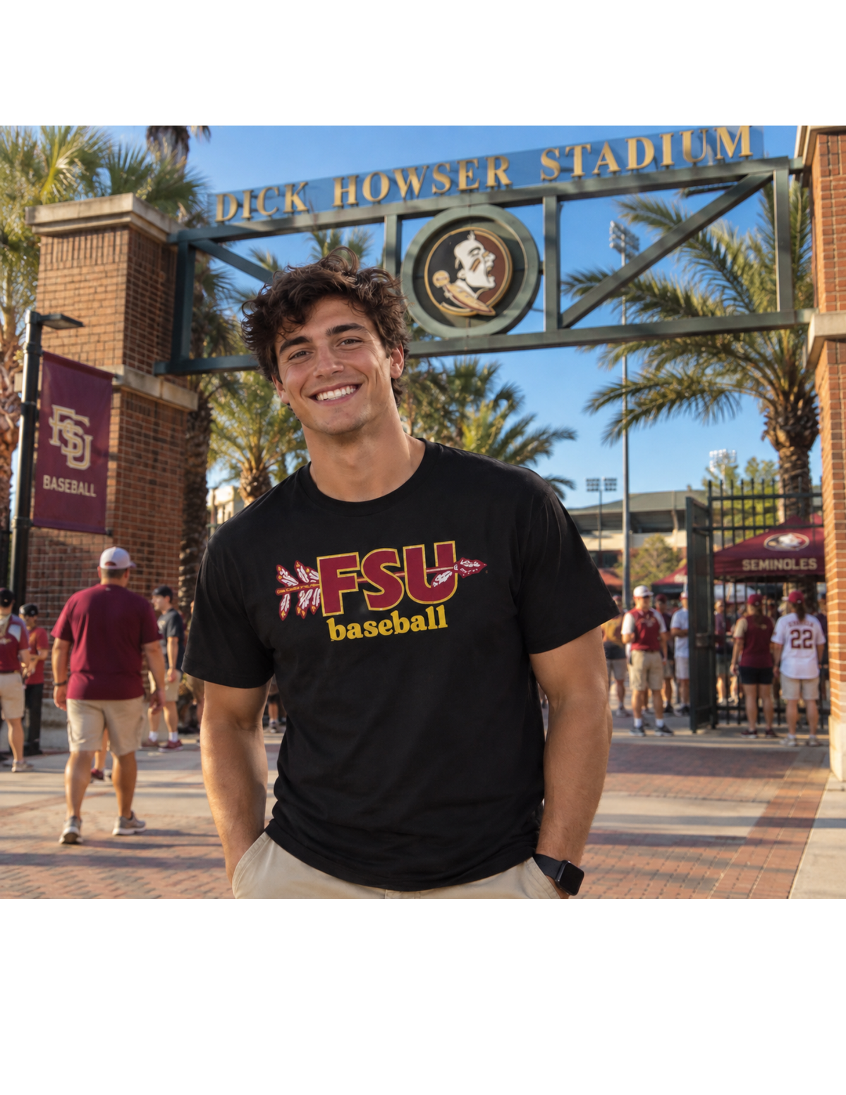 FSU Vintage Baseball Shirt product image 2