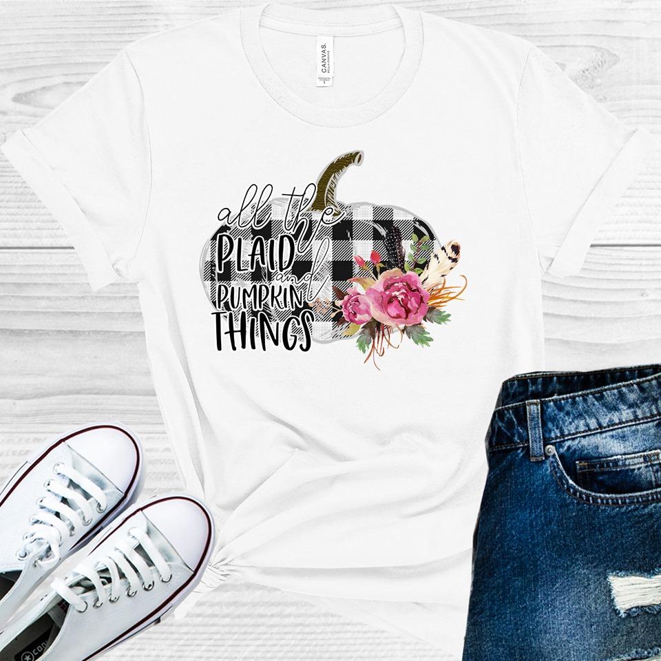 All the Plaid and Pumpkin Things Graphic Tee product image 1