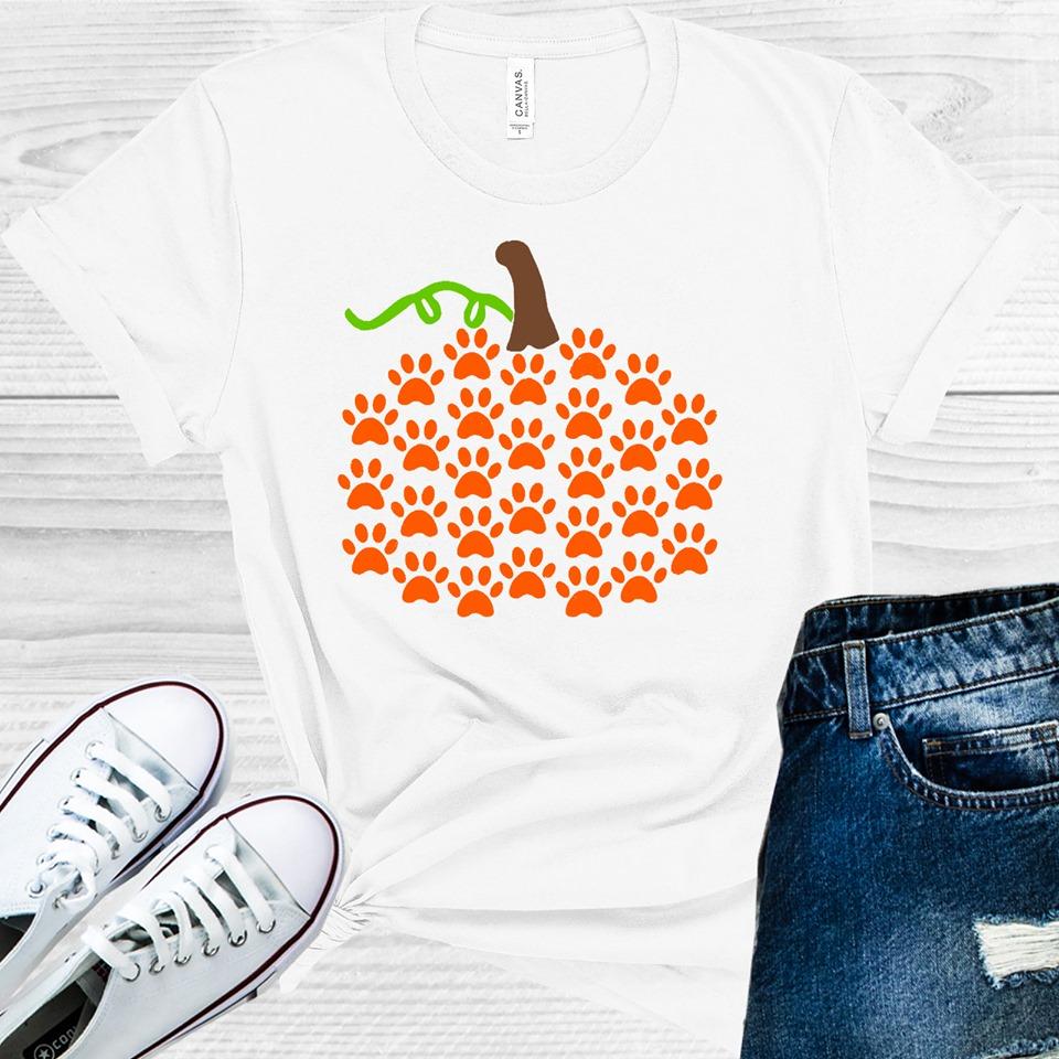 Paw Print Pumpkin Graphic Tee product image 1