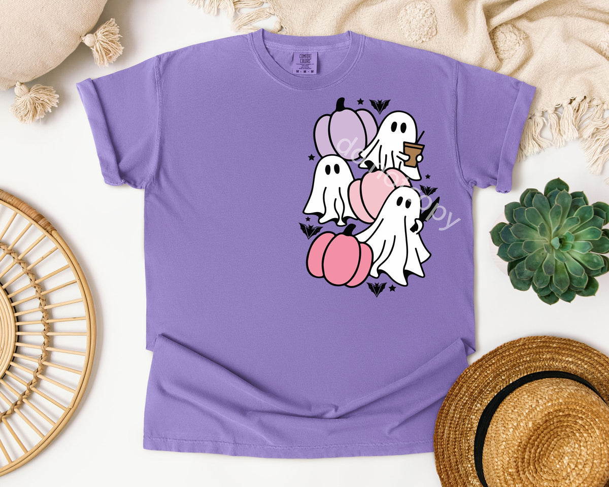 Ghosts and Pumpkins Graphic Tee product image 1