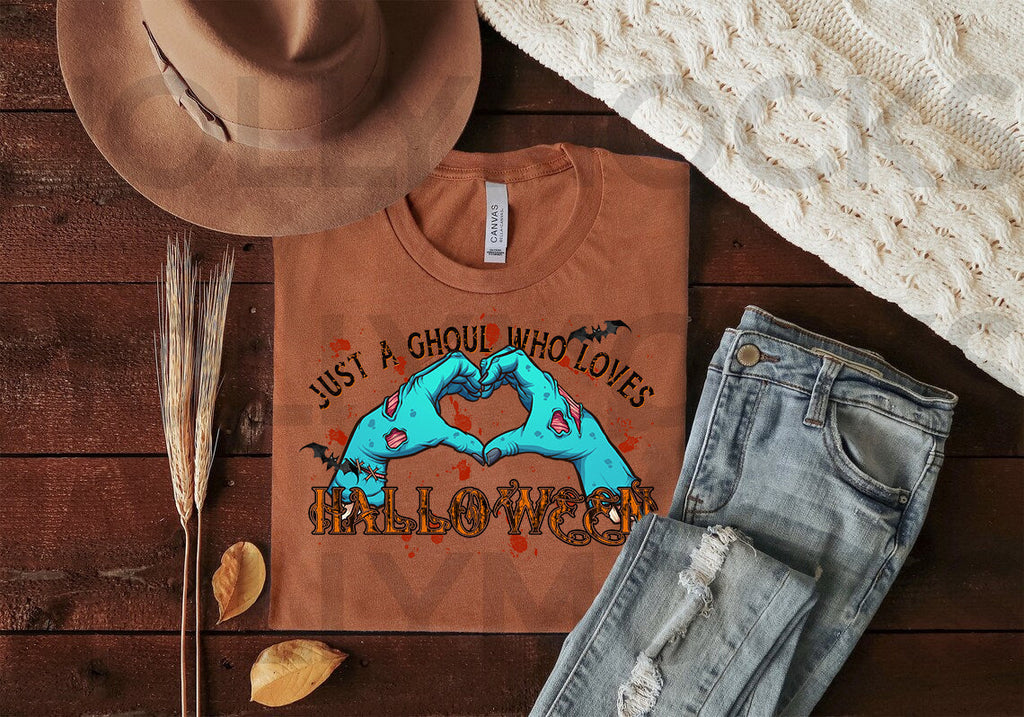 Just a Ghoul Who Loves Halloween Graphic Tee product image 2
