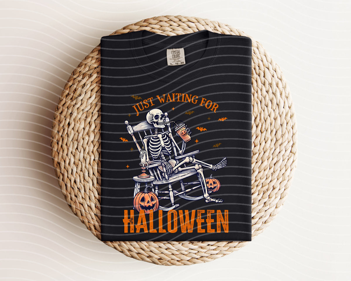 Just Waiting for Halloween Graphic Tee product image 2