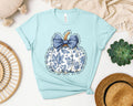 Thankful Grateful Blue Pumpkin Graphic Tee product image 1