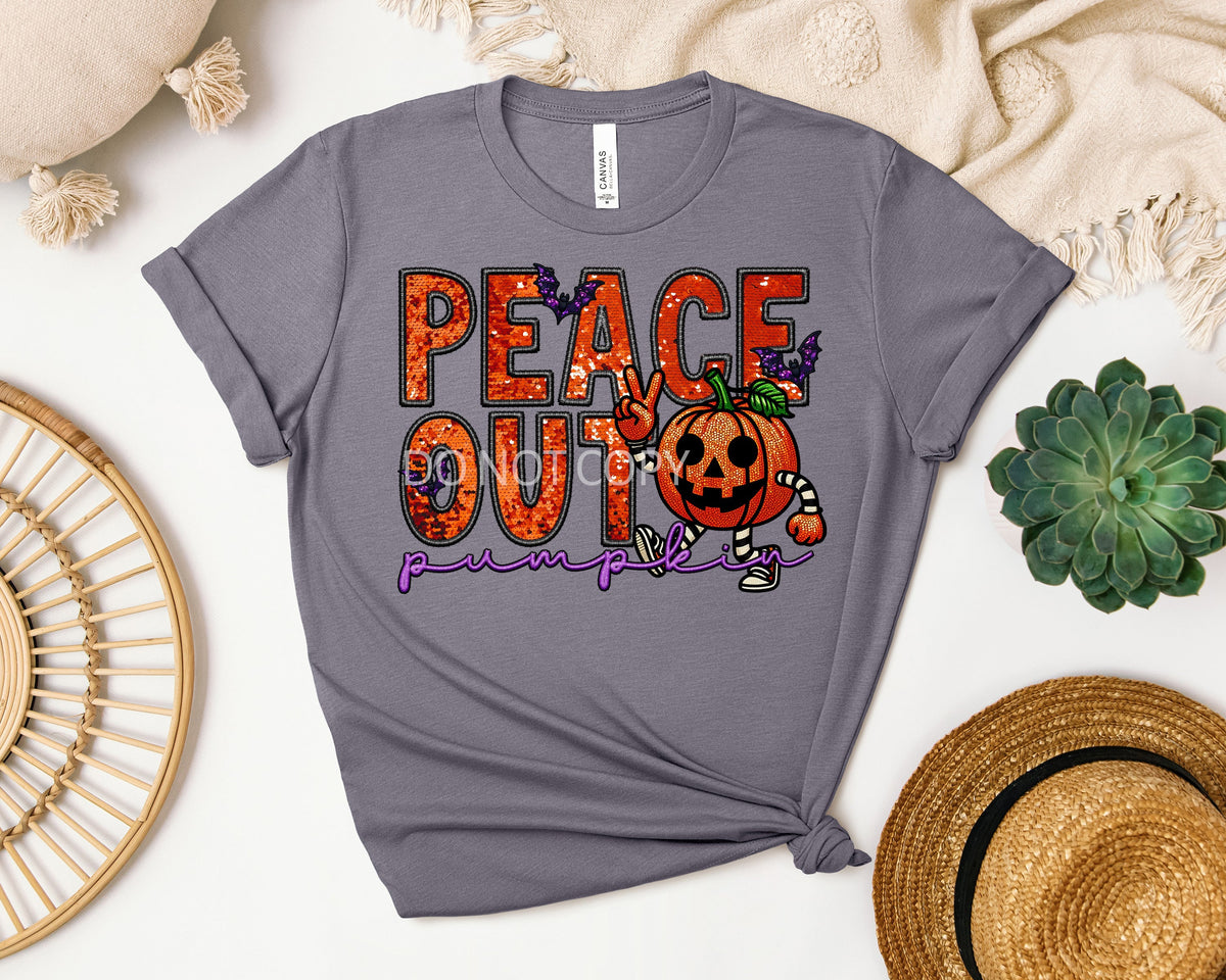 Peace Out Pumpkin Graphic Tee product image 1