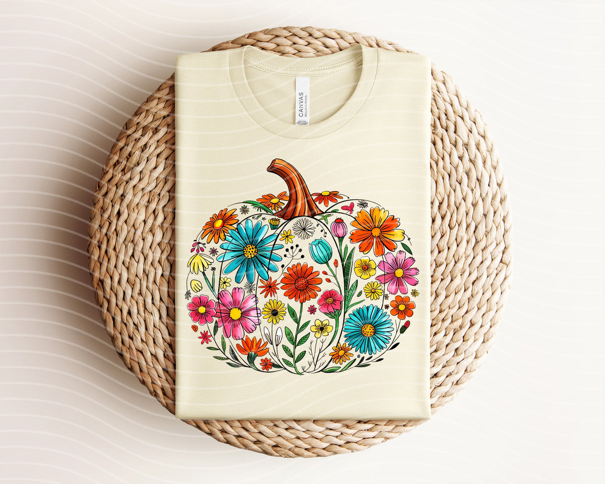 Floral Pumpkin Graphic Tee product image 1