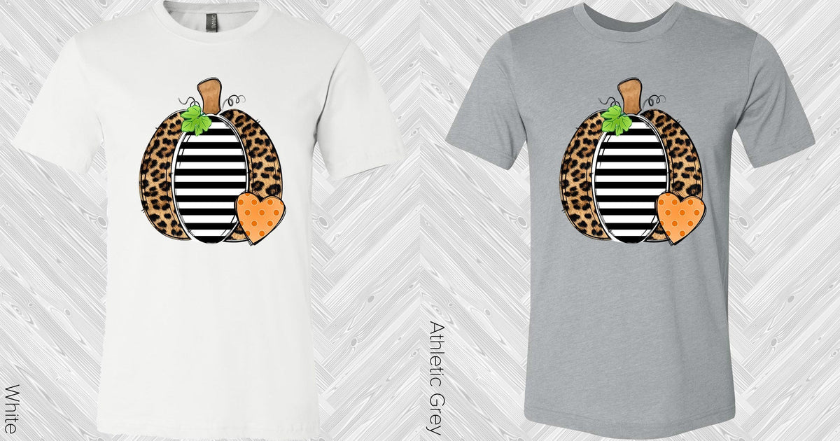 Leopard Stripes Pumpkin Graphic Tee product image 2