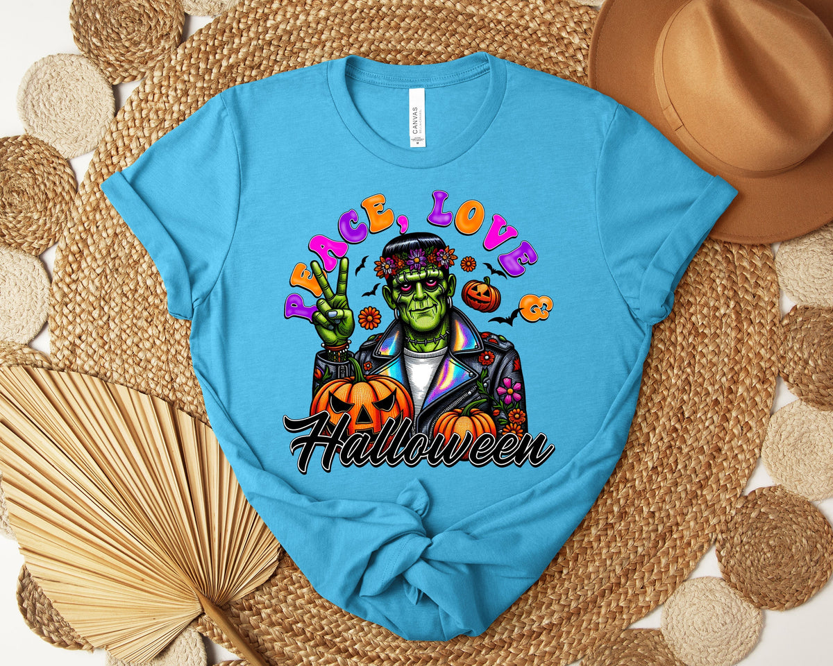 Peace Love Halloween Graphic Tee product image 1