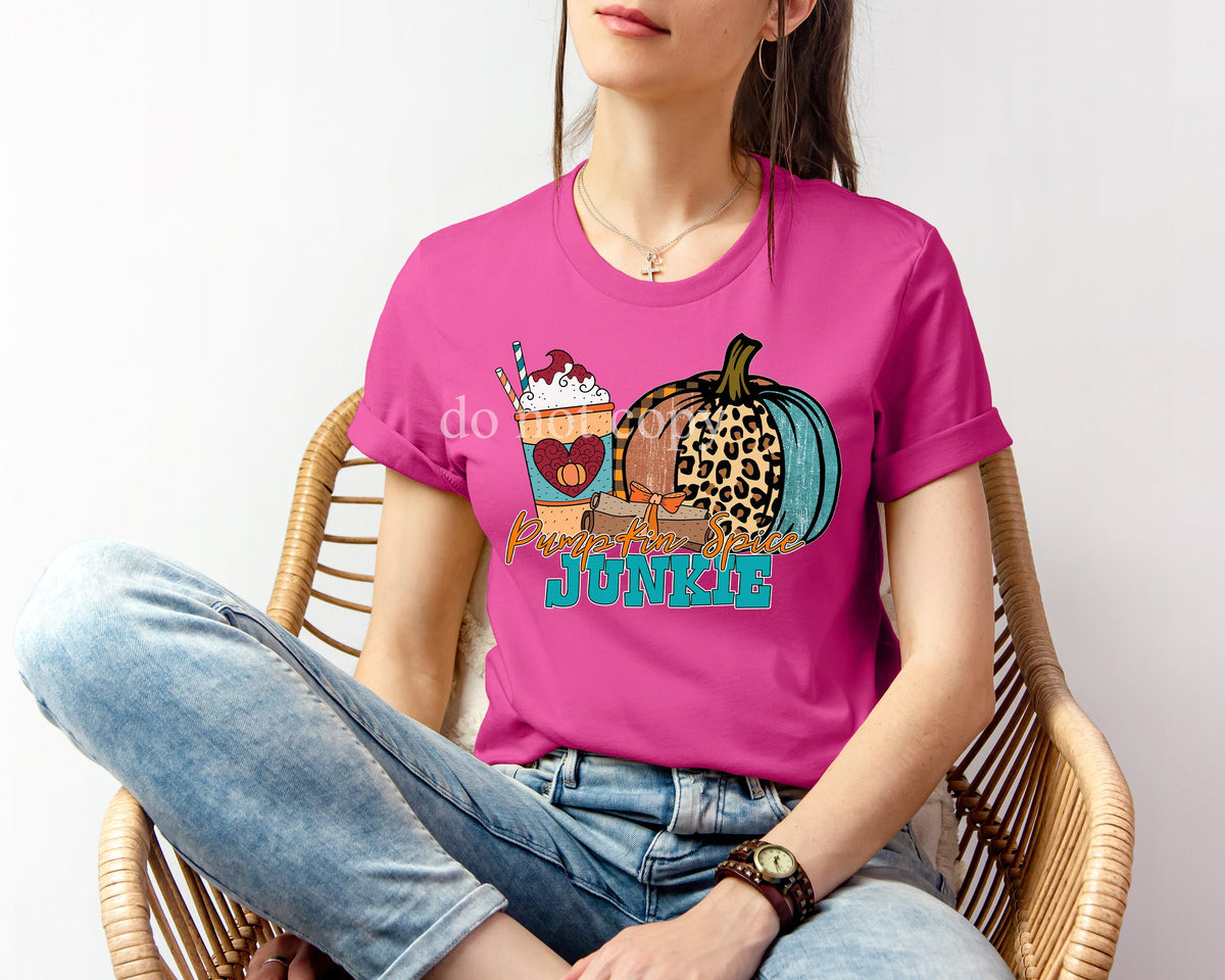 Pumpkin Spice Junkie Graphic Tee product image 1