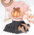 Pumpkin with Bow Graphic Tee product image 1