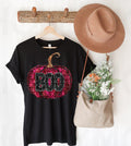 Boo Pumpkin Faux Glitter Graphic Tee product image 1