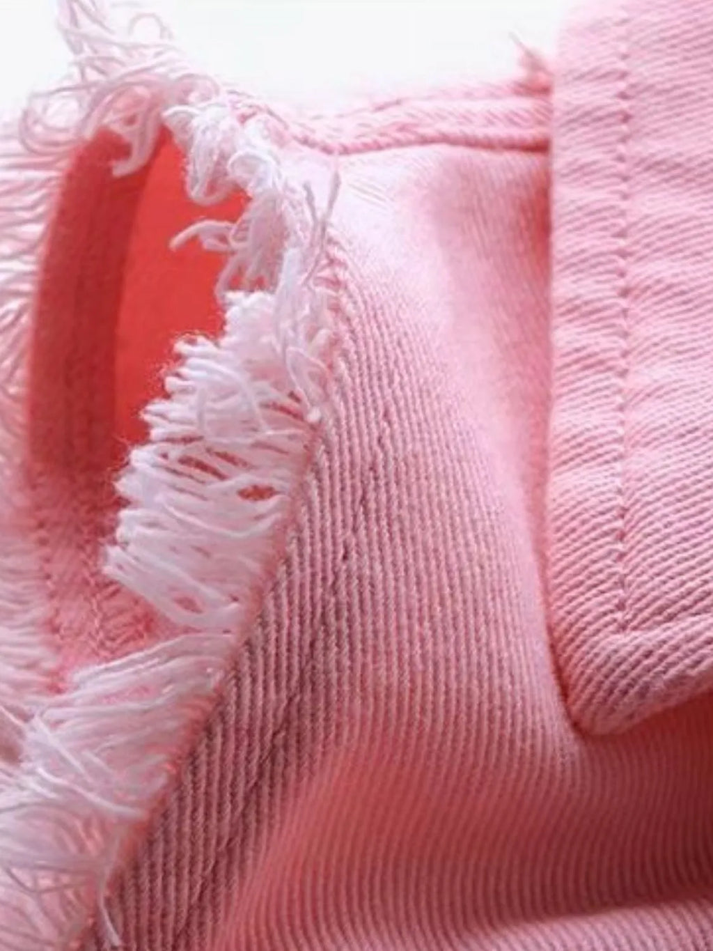 Full Size Sleeveless Frayed Denim Vest Jacket Plus product image 2